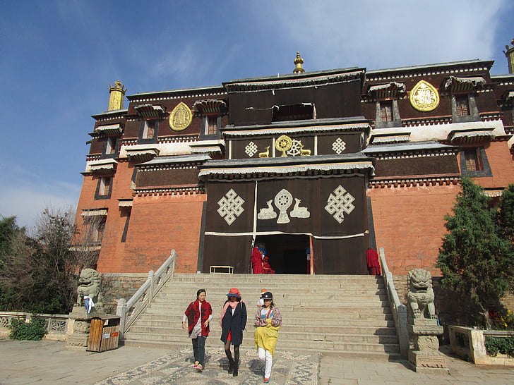 Labrang манастир labuleng si, тибетски будизъм, в префектура gannan