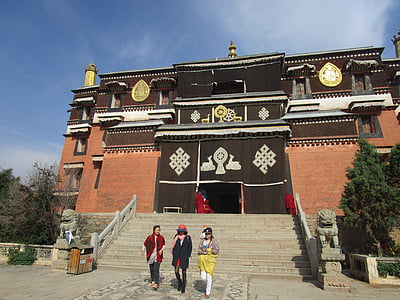 Labrang samostan labuleng si, tibetanskega budizma, v prefekturi gannan