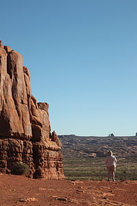 Arches, emberi vs természet, hatalmas, nemzeti park, Utah, homokkő, festői