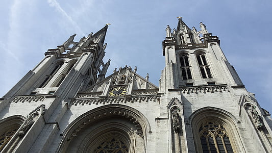Anvers, Belgique, Église, architecture, façade, bâtiment historique, Église de Sint-joris