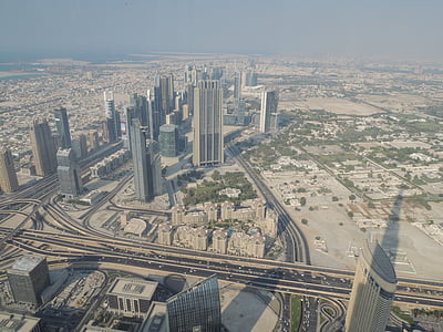 dubai, uae, emirates, emirate, desert, view, burj khalifa