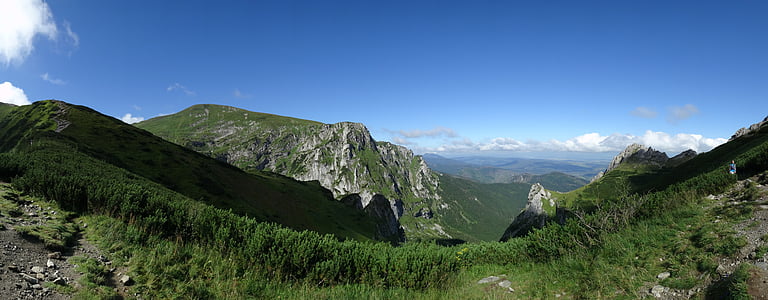 Tatrai, kalnai, Aukštuosiuose Tatruose, kraštovaizdžio, Lenkija, Gamta, nacionalinis parkas