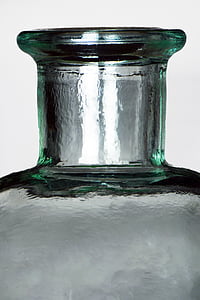 vidrio, transparente, luz, botellas, curvas, línea, corte