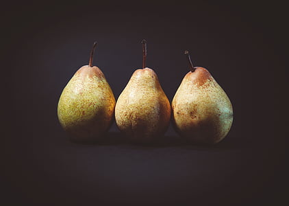 trois, PEAR, fruits, photo, alimentaire, manger, fruits
