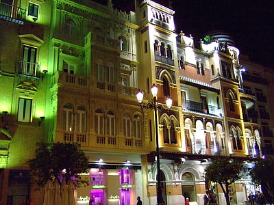 hoone, Sevilla, Street, connstitucion, Andaluusia, arhitektuur, Hispaania