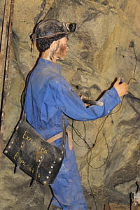 carbón, menor de edad, Ales, Gard, Museo, trabajador, Figura