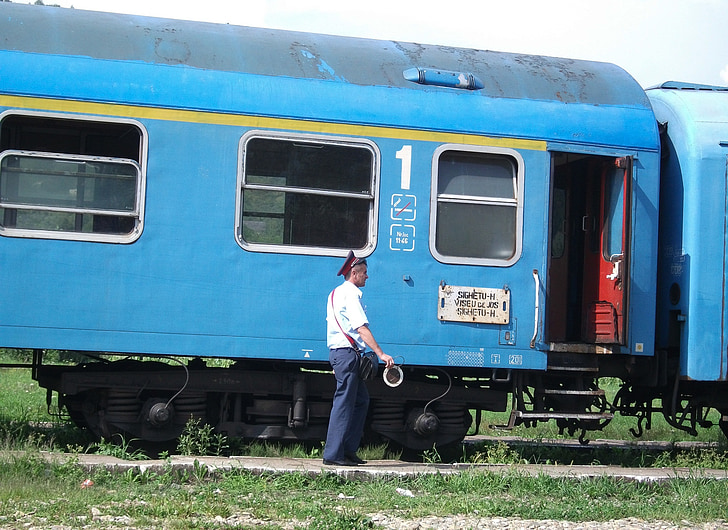 Rumänien, Station, tåg, vagn