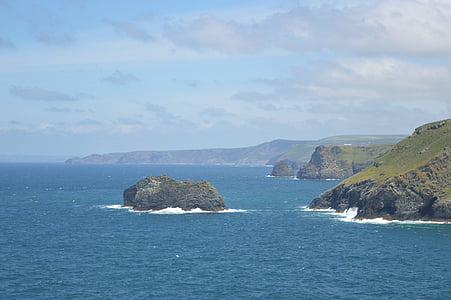 Cornwall, junto al mar, mar, Costa, Inglaterra, de la marea, paisaje