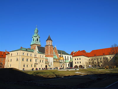 Kraków, Wawel, gamla, Polen, slott, monumentet, arkitektur