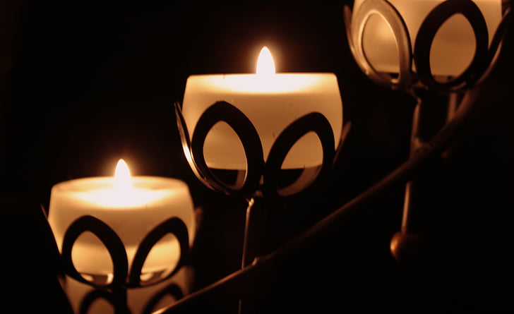 sveča, Svečniki, svetlobe, Romantični, ob svečah, plamen, pekel