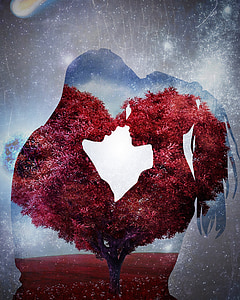 kjærlighet, lidenskap, romantisk, romantikk, Valentine, hjerte, rød