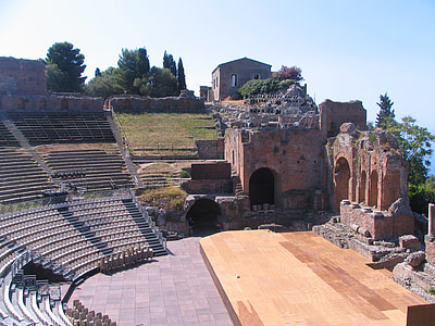 Griechisches Theater, Taormina, Sizilien, Italien
