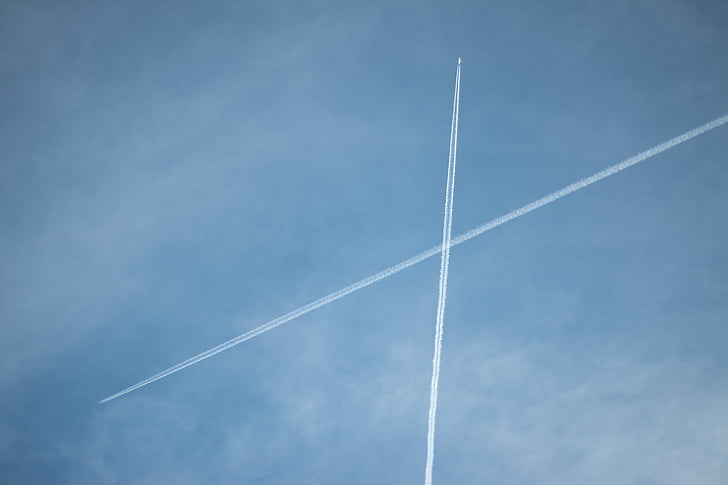 aire, força aèria, Mostra d'aire, aeronaus, avió, l'aviació, cel blau