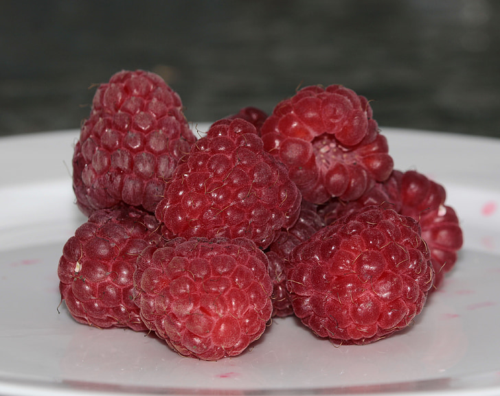 hindbær, Rubus idaeus, bær, rød, frugt, Sød, mad