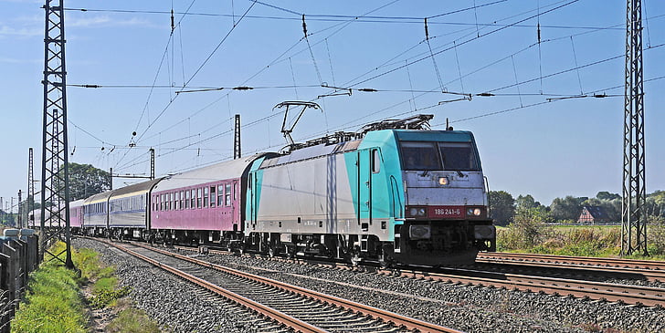 Charter tog, spesielle toget, privat, hovedlinje, Münsterland, veikryss, transitt