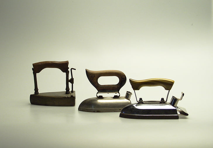 ferro, mobles, vell, bodegons, d'estil retro, antiquat, ferro - electrodomèstics