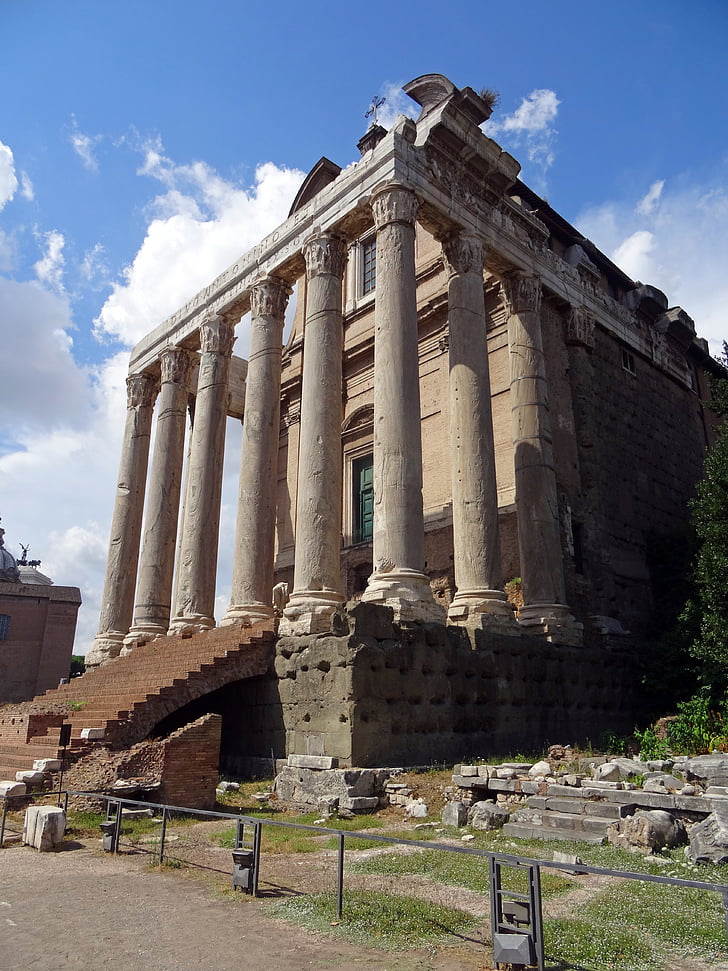 Roma, Italia, antiguo, arquitectura, edificios, Templo de, Iglesia
