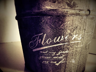 pot bunga, Vintage, bunga