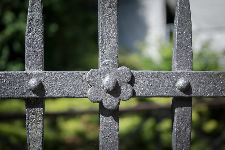 ograda, Kovano željezo, metala, verschnörkelt, željezna ograda, kovanjem, metalne dekoracije