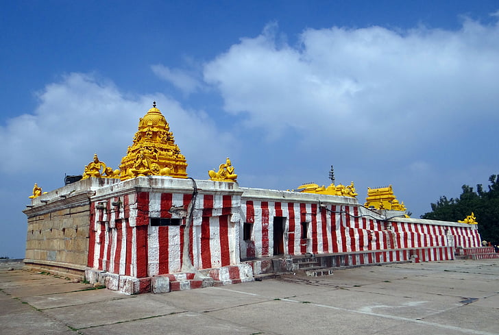 chrám, Architektura, Dravidian, gopalswamy betta, starověké, staré, náboženství