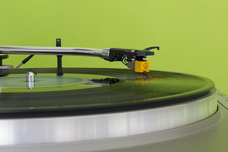 disco, gramofón, Vinyl, Hudba, Zelená, Vybavenie