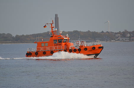 Kiel, Strande Lotsenboot, Laboe, Kieler firth, Ostsee, Mecklenburg-Vorpommern, Schiffsverkehr