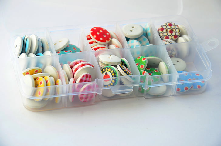 buttons, color, hobby, sewing, button, a bunch of, colored buttons