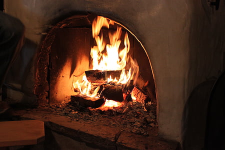 llar de foc, forn, foc, estufa, llar de foc, obrir, calenta