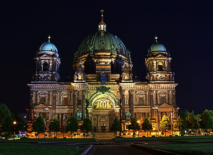 Берлин, Берлинската катедрала, капитал, исторически, архитектура, сграда, места на интереси