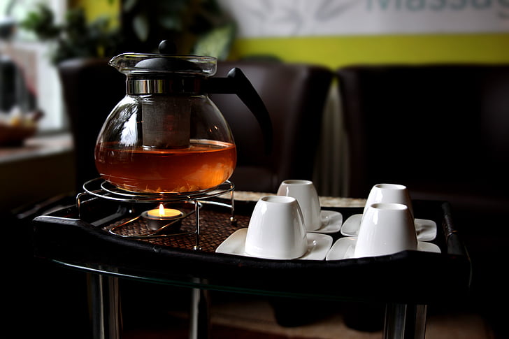 tee, nane çayı, içki, t, daha sıcak, Jasmin, çaydanlık
