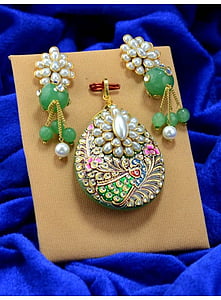 elegància de la Perla Blanca, joies exclusives, fabricant, perles, verd, joieria, Arracades