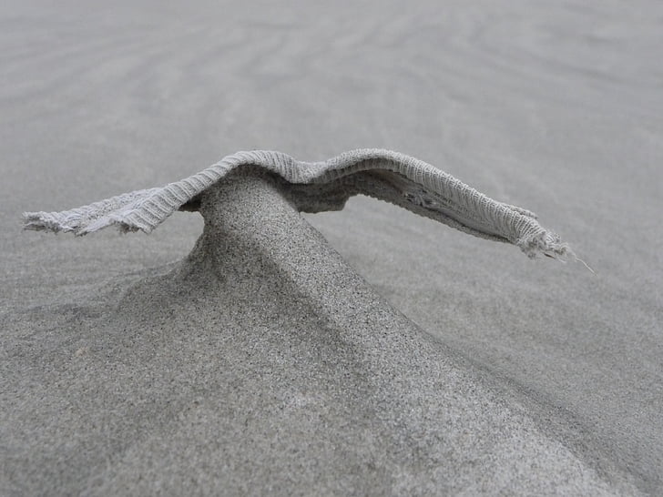 stranden, Sand, abstrakt, vingar, naturen, vind, Figur