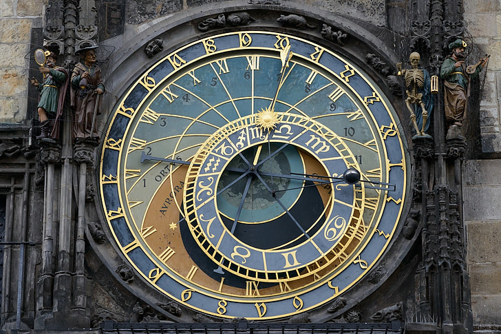 rellotge, història, Praga, arquitectura, diligència, Art, República Txeca