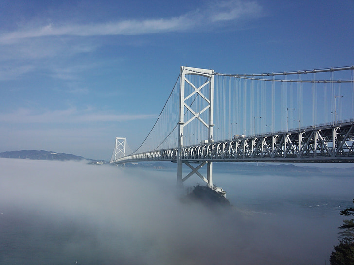 it, naruto strait, sea of clouds, bridge - Man Made Structure, famous Place, uSA, architecture