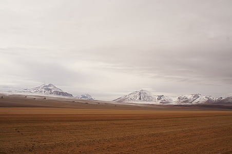 sniego kalnas, purvinas laukas, šalies, kaime, Horizontas, kraštovaizdžio, lauke