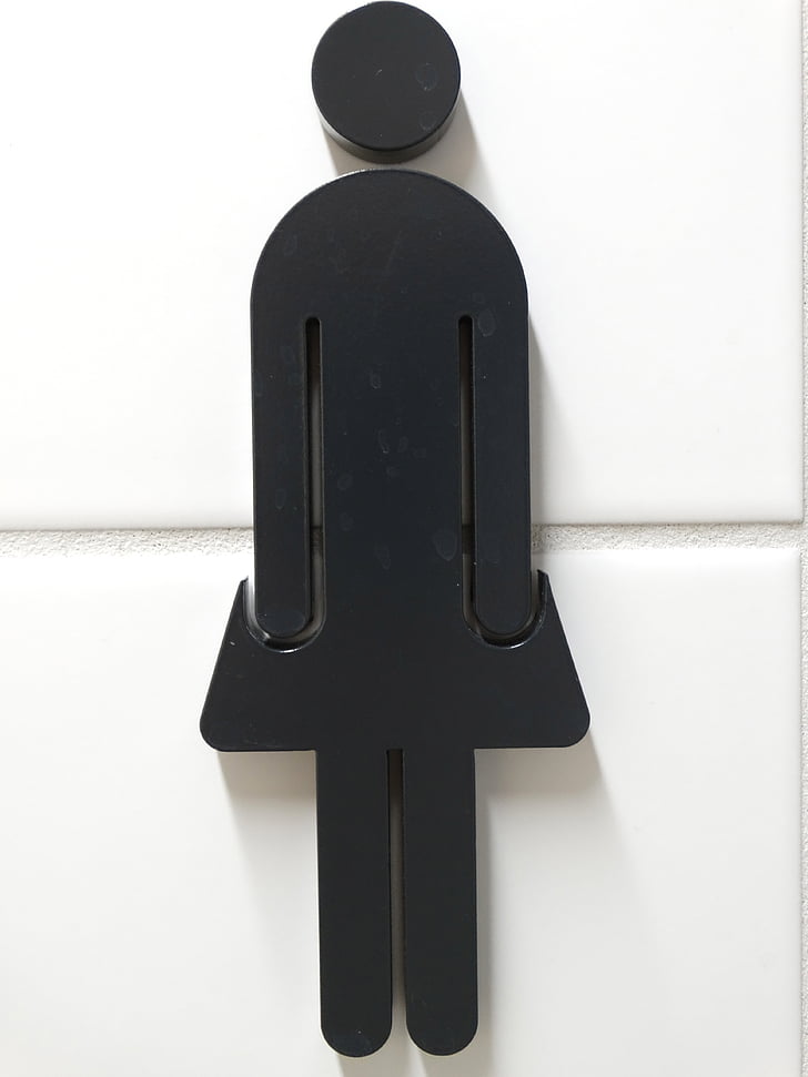 women, symbol, figure, man, stature, contour, toilet
