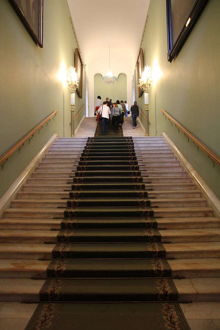 Tretyakov, Galeri, merdiven, yüksek, Moskova