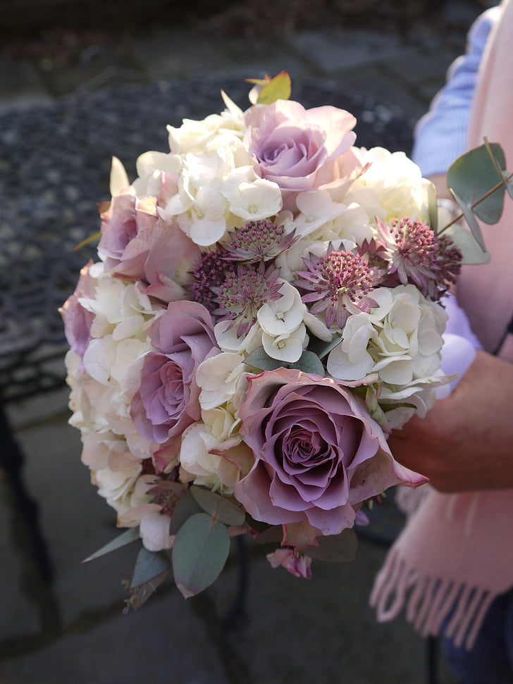 wedding, bouquet, floral, bridal, pink, rose, flower
