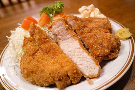 Restaurant, cuina, menjar japonès, aliments de Japó, occidental, carn de porc, Costella de porc