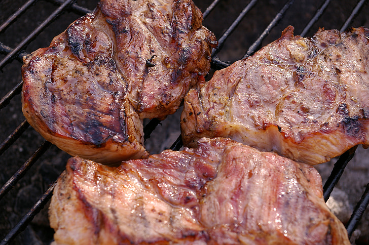 ant grotelių kepta mėsa, Grilis, mėsos, Grilis, skanus, valgyti, ant grotelių