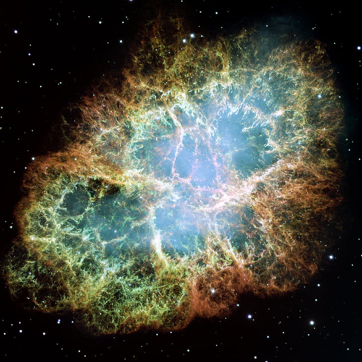 Krabbetågen, Supernova rest, Supernova, Pulsar vind tåge, stjernebilledet Tyren, konstellation messier katalog, m 1
