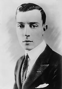 Buster keaton, glumac, 1920, modni, portret, čovjek, lice