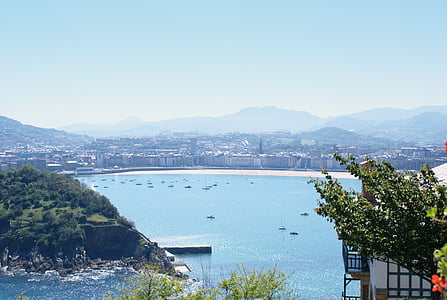 San Sebastián, Conchan lahdelle, maisema