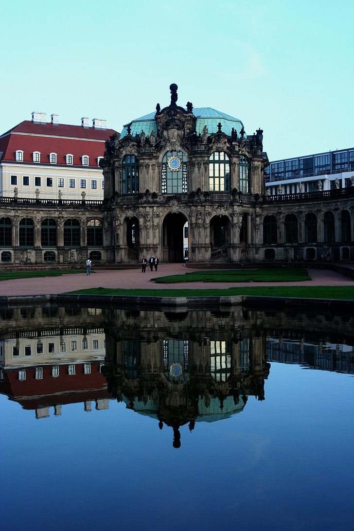 Dresden, gossera, reflectint, nucli antic