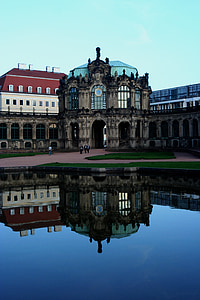 Dresden, chenil, mise en miroir, vieille ville