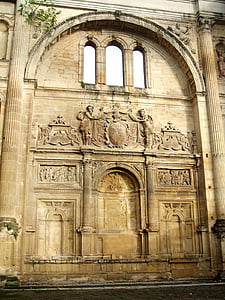 Baeza, Convento de san francisco, Nhà thờ, bức tường, vữa, cứu trợ, tác phẩm nghệ thuật