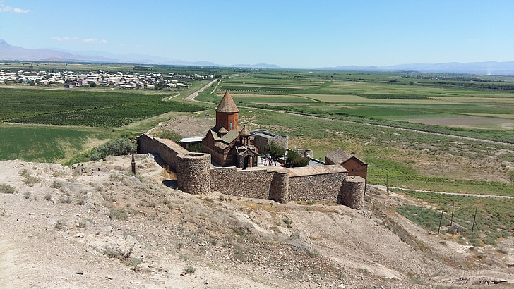 Armėnija, bažnyčia, sienos, Turkija, Ararat, Krikščionybė, Architektūra
