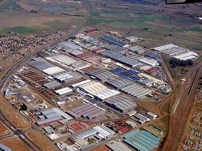 Південно-Африканська Республіка, johannisburg, промисловість, фабрика, місто, політ, подання