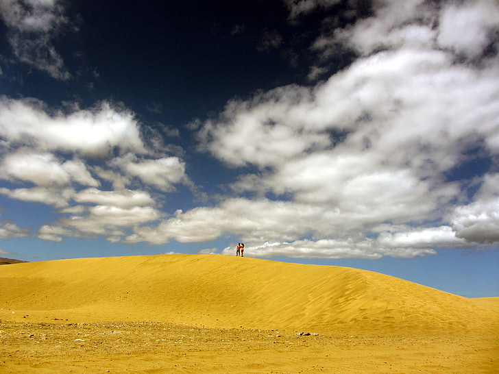 Desert, Sand, taivas, pilvet