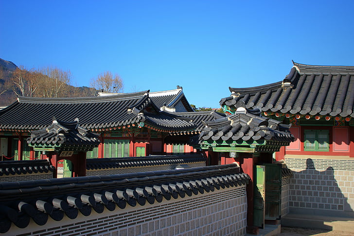 Palais de Gyeongbok, le palais royal, Séoul, Corée, traditionnel, architecture, l’Asie